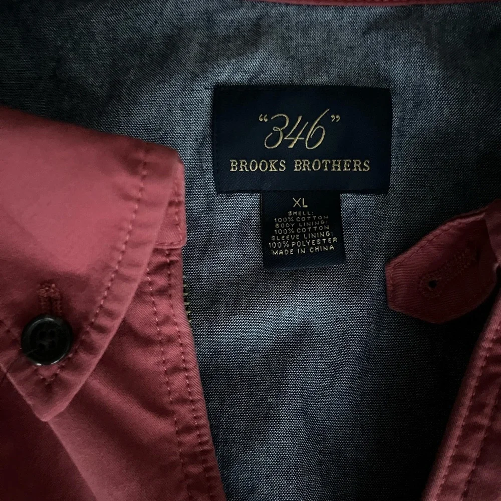 Brooks Brothers Mens zip up jacket ☕️☕️ size XL - Picture 2 of 5